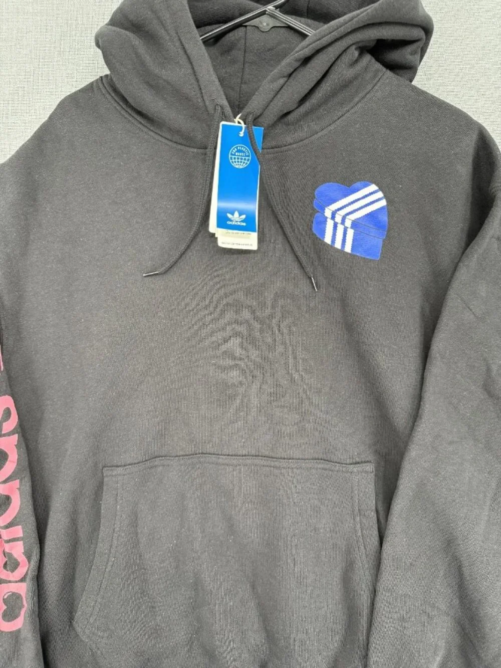 Adidas Originals Heart Box Trefoil Hoodie Pullover Mens XL NWT